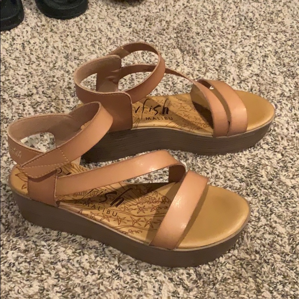 strapped wedges